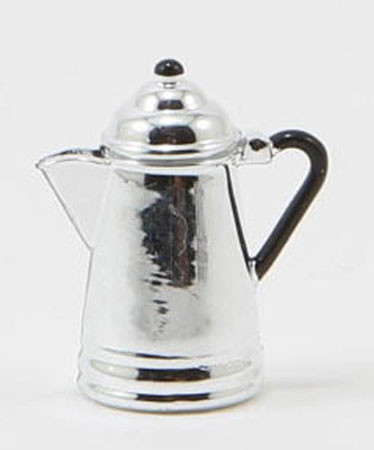 Dollhouse Miniature Coffee Pot, Silver